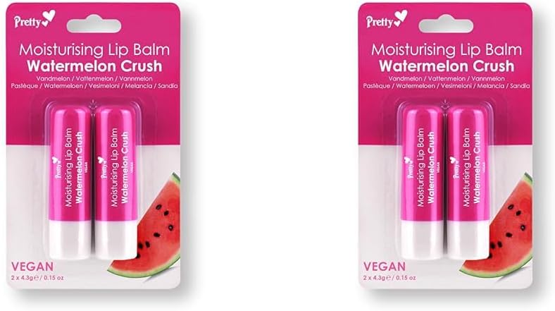 Pretty Moisturising Lip Balm Watermelon Crush Pack of 2