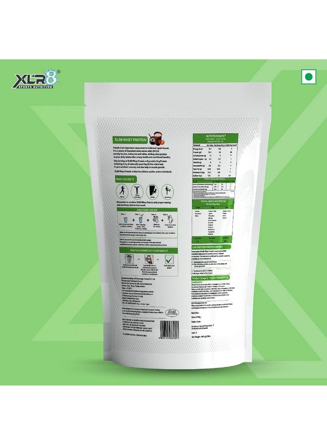 XLR8 Whey Protein Powder with 24 g Protein Content & 5.4 g BCAA (907 g (Pack of 1), Strawberry Lassi) - Image 2