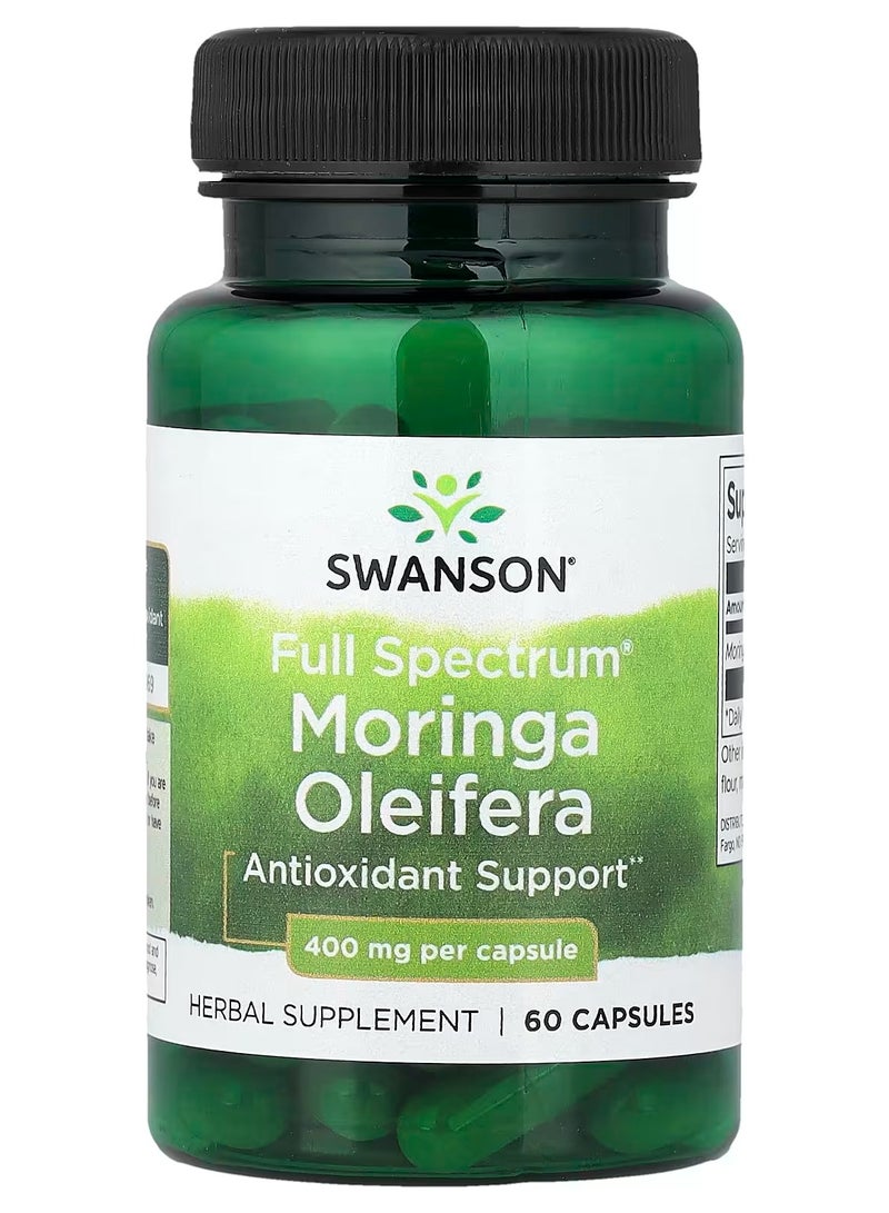 Full Spectrum Moringa Oleifera, 400 mg, 60 Capsules