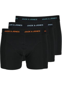 Jacmarvin Solid Trunks 3 Black Men's Boxer