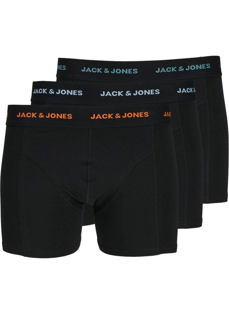 Jack Jones - Jacmarvin Solid Trunks 3 Black Men's Boxer - Image 1