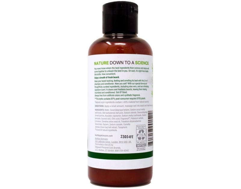 Bulldog Mens Skincare and Grooming for Men Original Beard Shampoo and Conditioner, 6.7 Ounce, Pack of 2 - Image 2