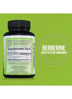 DOCTOR RECOMMENDED SUPPLEMENTS Berberine with Ceylon Cinnamon - 1200mg Berberine & 100mg Organic Ceylon Cinnamon - 120 Veggie Capsules, Healthy Immune System & Gastrointestinal Wellness  - Image 2