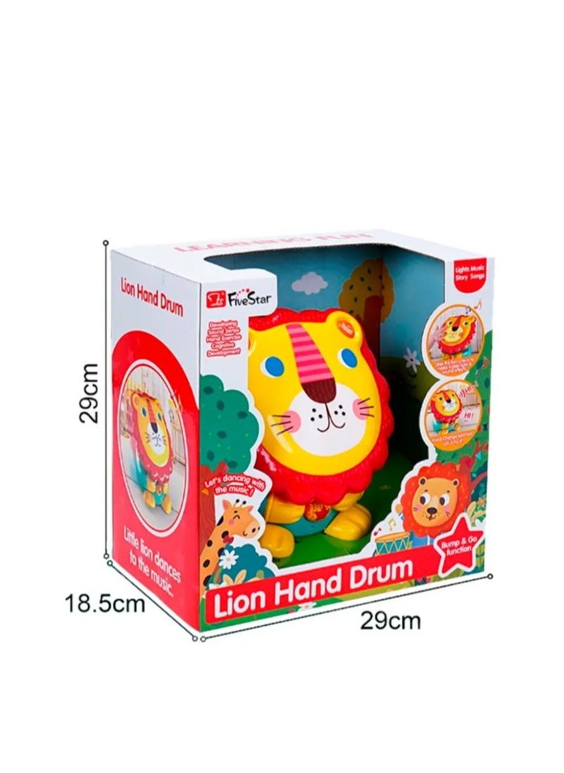 Five Star Lion Hand Drum Toy For kids - No:36396  - Image 1