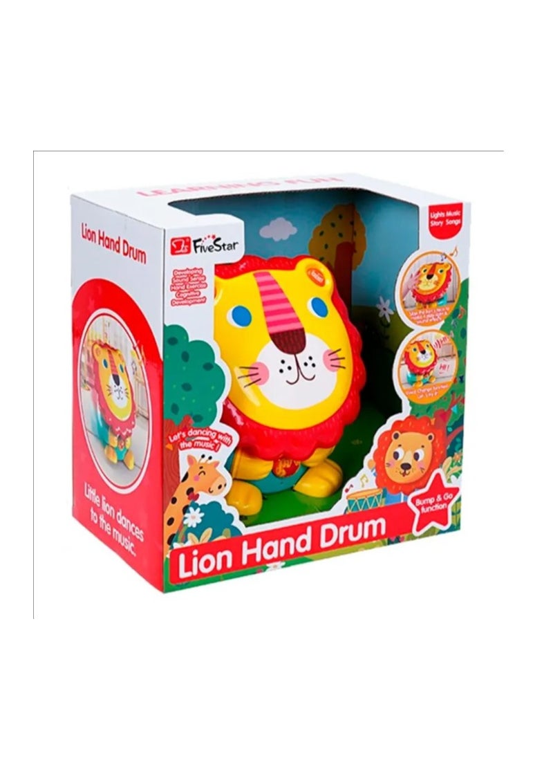 Five Star Lion Hand Drum Toy For kids - No:36396  - Image 3