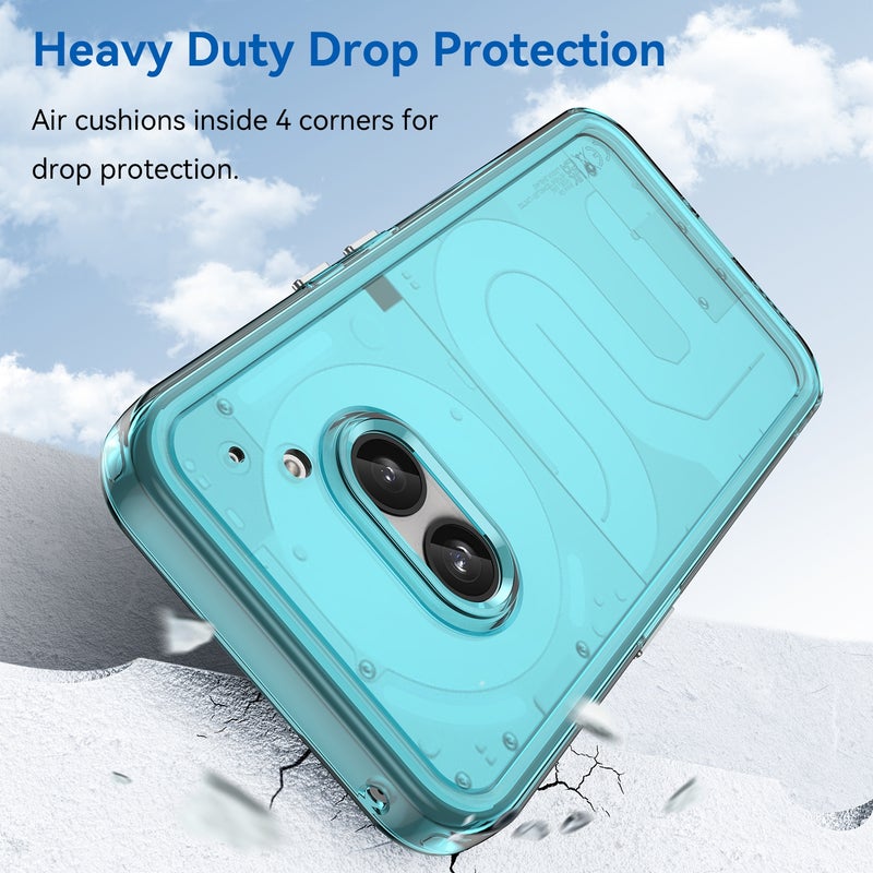 HuHa Case Cover For Nothing Phone 2a Plus Candy Series TPU Phone Case(Transparent Blue) - Image 3
