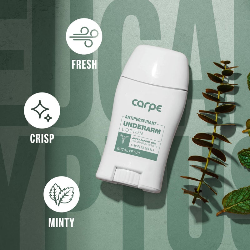 Carpe Carpe Underarm Antiperspirant and Deodorant, Clinical strength with all-natural Eucalyptus scent, Combat excessive sweating, Stay fresh and dry, Great for hyperhidrosis - Image 4