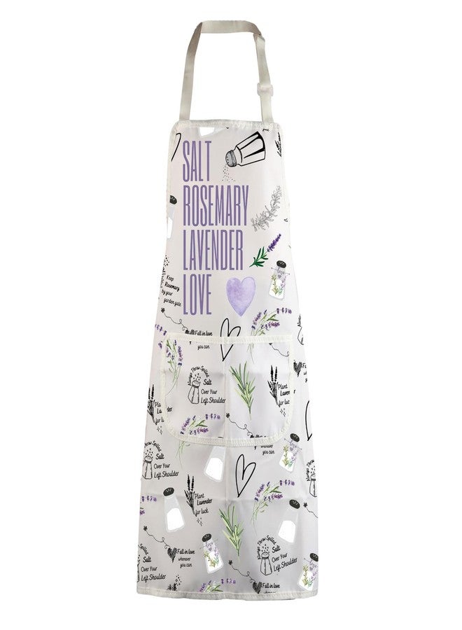 MBMSO Witch Kitchen Apron Witchy Gifts Salt Rosemary Lavender Love Apron Magic Spell Gifts Witchy Magic TV Show Inspired Gift (Salt Rosemary Apron-w) - Image 1