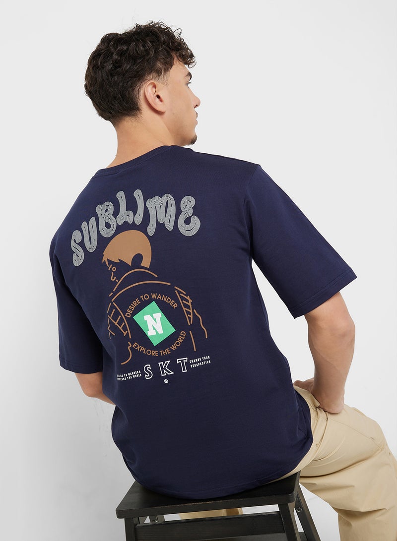 Seventy Five Graphic Oversized T-Shirt - Image 1