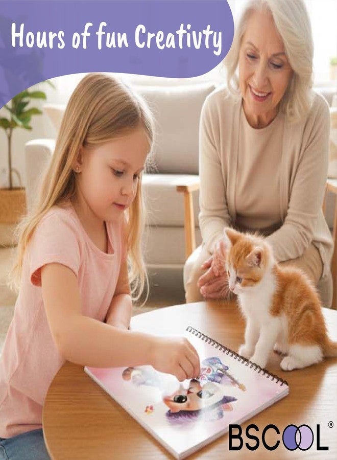 BSCOOL Sticker Dress Up Superstar Kitten - Kids Activity Book Learn Fashion Design for Kitten with Guides and 270+ Reusable Stickers. Gift for Girls Ages 5,6,7,8 - Image 2