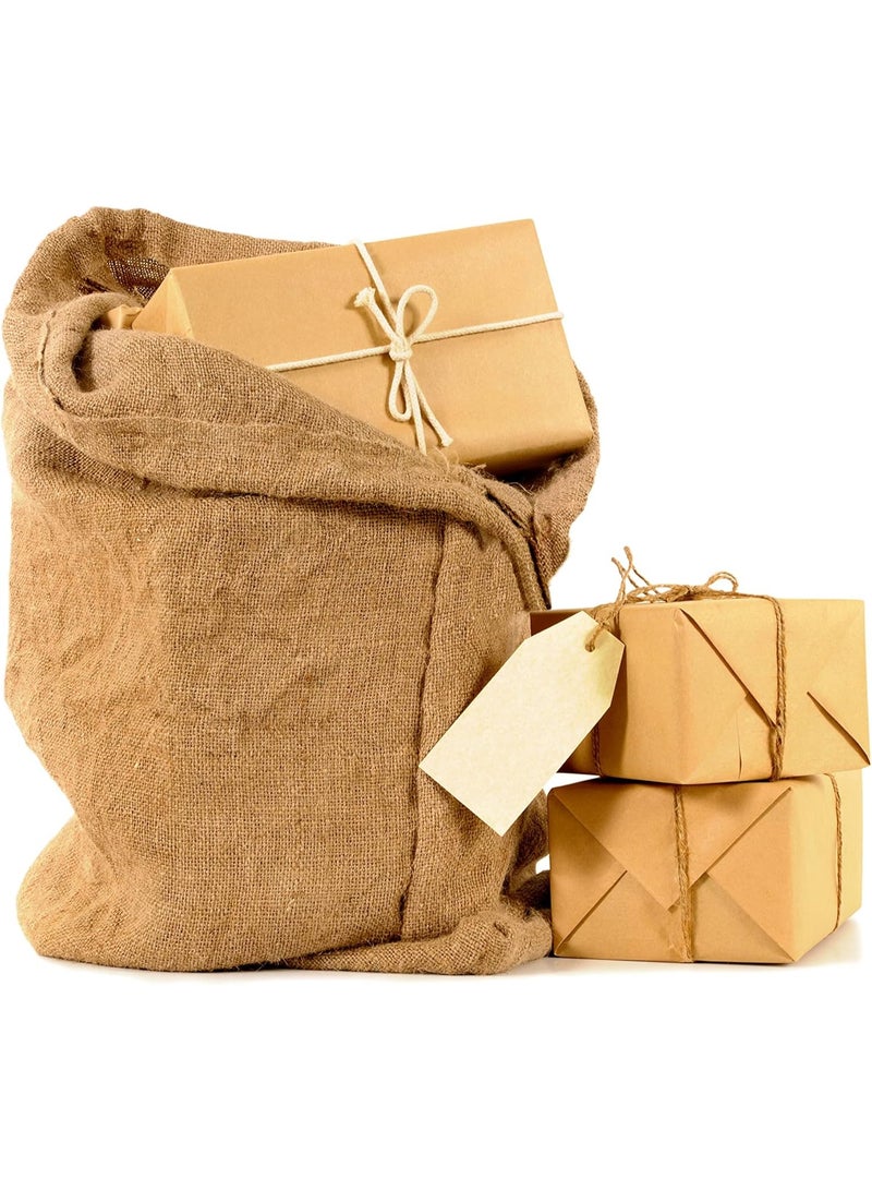 COTTON CRAFT Potato Sack Race Bags - Set of 4 Jute Burlap Bags for Kids and Adults - Playground Fitness - Outdoor Games Birthday Picnic Easter Jumping Hopping Garden Toys Storage Santa Sacks - 24 x 39 - Image 2