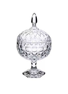 ATM Crystal Glass Sugar Bowl Jar, Candy Dish with Lid,Candy Jar - Candy and Nuts Storage Bowl  - Image 1
