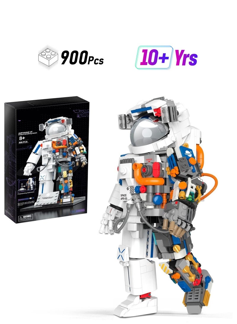 Space Exploration Astronaut Toys Building Block Kit, Collectible Mechanical Spaceman Build and Display Model, Creative Birthday Gift for Adults Kids, New 2023 (900 Pcs) - Image 1