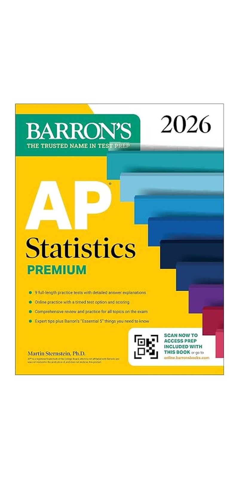 AP Statistics Premium, 2026: Prep Book with 9 Practice Tests + Comprehensive Review + Online Practice - Image 1