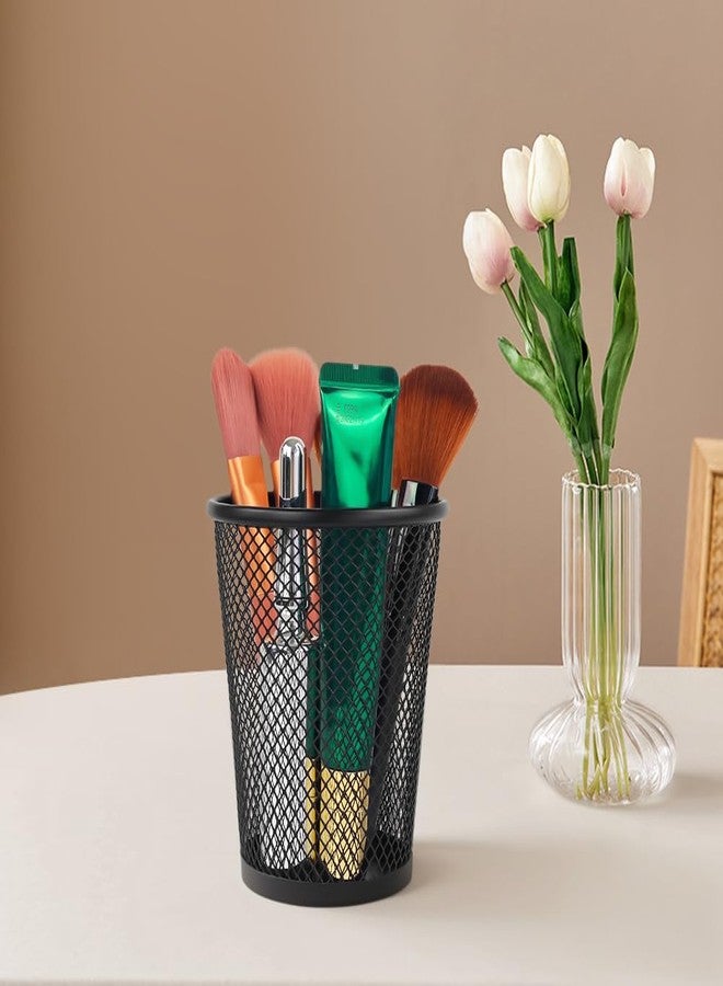 YY YEARCHY Pencil Cups Pen Holder for Desk 12 Pcs Black Mesh Holders Cup Organizer - Image 4