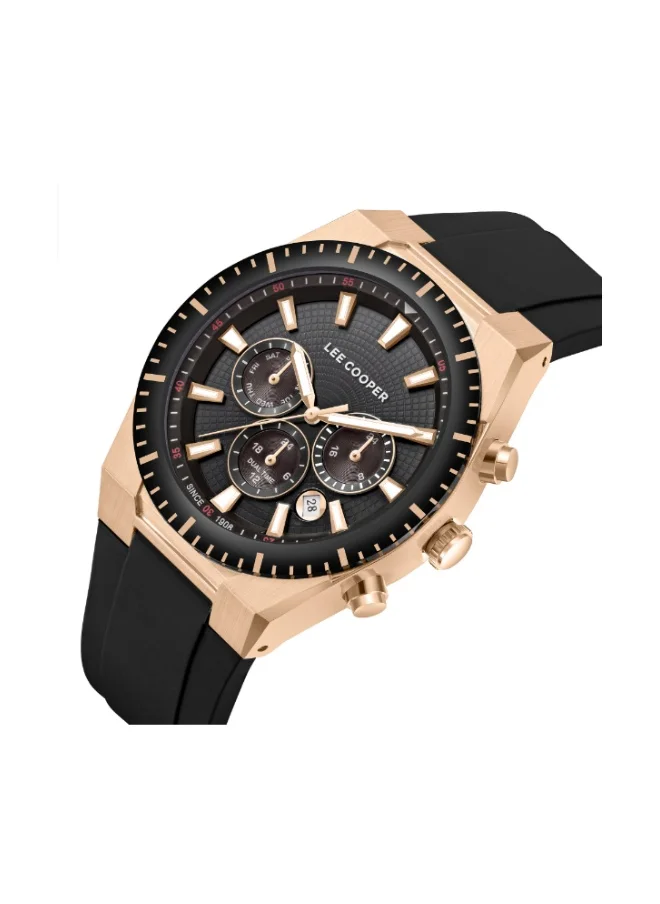 لي كوبر Men's Silicone Multi Function Watch LC08088.451 - 42 mm