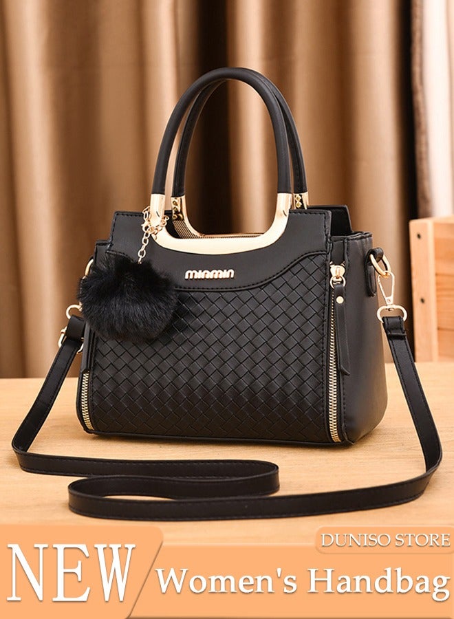 DUNISO Women's Fashion Handbag Faux Leather Crossbody Bag For Women Large Capacity Tote Bags with Back Pocket Top Handle Satchel Fashionable Travel Shoulder Bag For Ladies  - Image 1