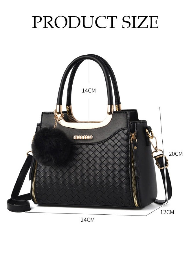 DUNISO Women's Fashion Handbag Faux Leather Crossbody Bag For Women Large Capacity Tote Bags with Back Pocket Top Handle Satchel Fashionable Travel Shoulder Bag For Ladies  - Image 2