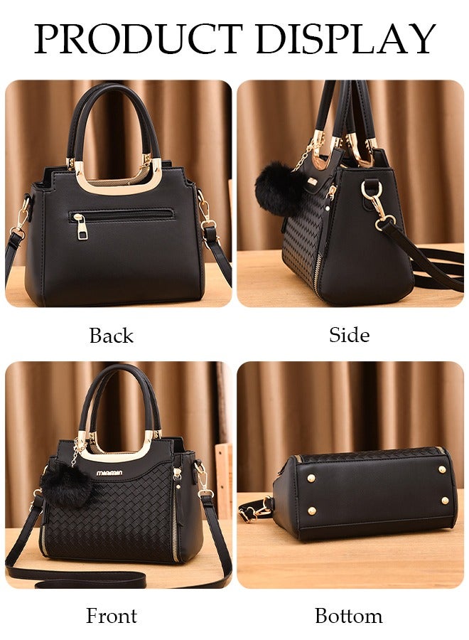 DUNISO Women's Fashion Handbag Faux Leather Crossbody Bag For Women Large Capacity Tote Bags with Back Pocket Top Handle Satchel Fashionable Travel Shoulder Bag For Ladies  - Image 5