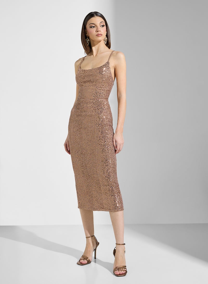 Ella Limited Edition Sequin Bodycon Dress  - Image 1