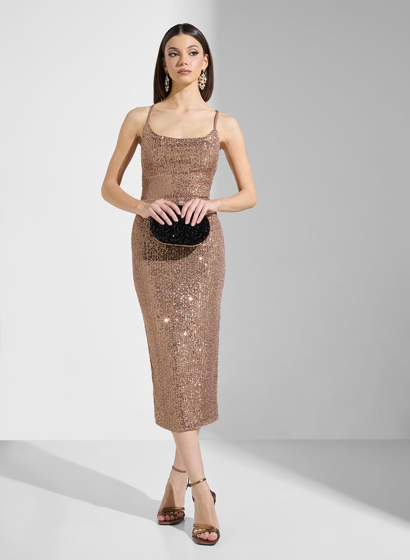 Ella Limited Edition Sequin Bodycon Dress  - Image 4