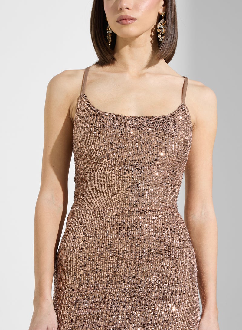 Ella Limited Edition Sequin Bodycon Dress  - Image 3