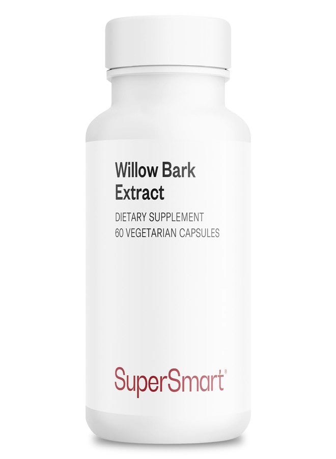 Supersmart - Willow Bark Extract 530mg per Day (High Potency) - 15% Salicin - Natural Willow Bark Herb Supplement | Non-GMO & Gluten Free - 60 Vegetarian Capsules - Image 1