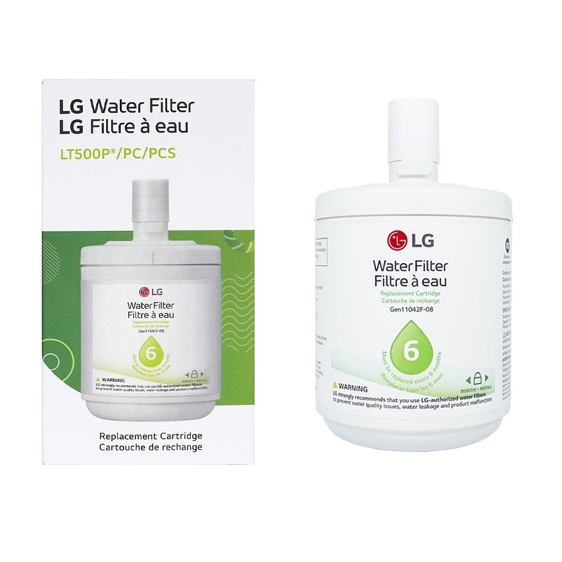 LG LT500P - 6 Month / 500 Gallon Capacity Replacement Refrigerator Water Filter (NSF42 ADQ72910911 , White - Image 2