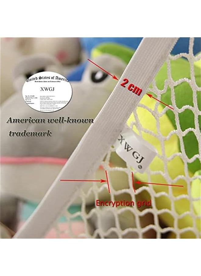 Gonice - Stuffed Animal Net or Hammock, Toy Hammock, Teddy Bear Hammock, There Are 25 RUBBER BANDS in The Elastic of Our Stuffed Animal Storage Net! (X-Large) - Image 1