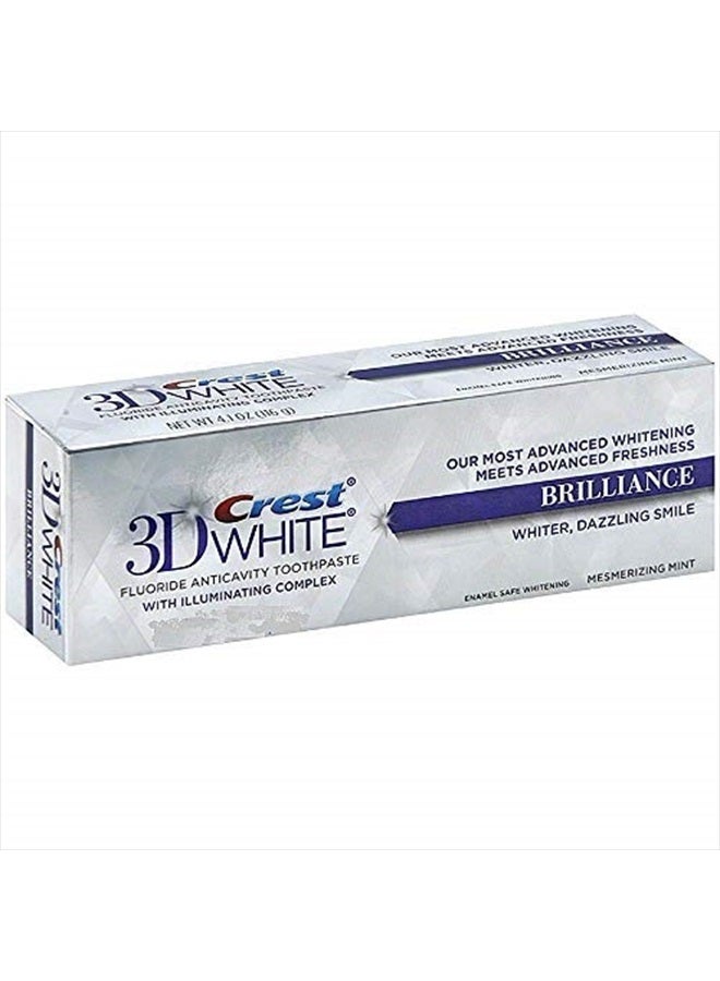Crest 3D White Fluoride Anticavity Toothpaste 0.85 oz (Pack of 2) - Image 2