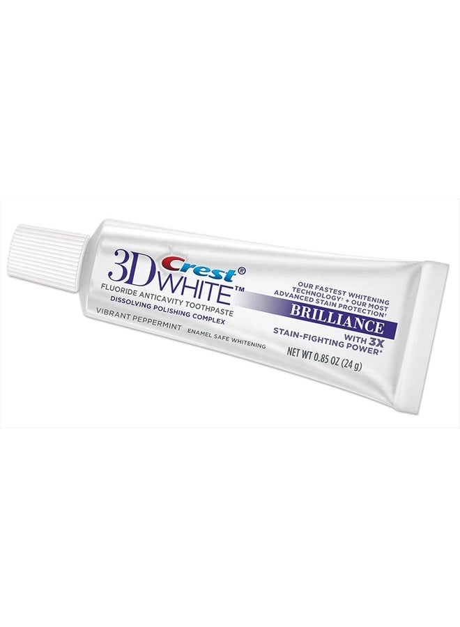 Crest 3D White Fluoride Anticavity Toothpaste 0.85 oz (Pack of 2) - Image 1