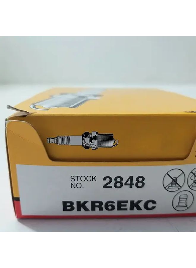 4 قطع شمعات الإشعال BKR6EKC 2848 المتوافقة مع موديلات فيات، أداء محرك قياسي طويل الأمد - Image 3