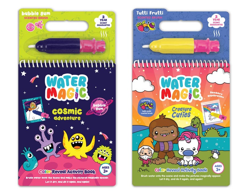 Scentco Water Magic Patented Gourmet Scented Reusable Water Reveal Activity Books No Mess All Fun by Scentco Cosmic Adventure and Creatures - Image 2