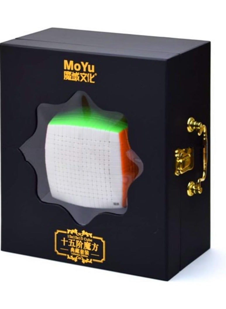 MoYu MoYu 15x15 Stickerless Non-Magnetic Speedcube, Top moulding technology, 2000+ piece components, Compact & Smooth Turning Puzzle for Collectors and Enthusiasts  - Image 1