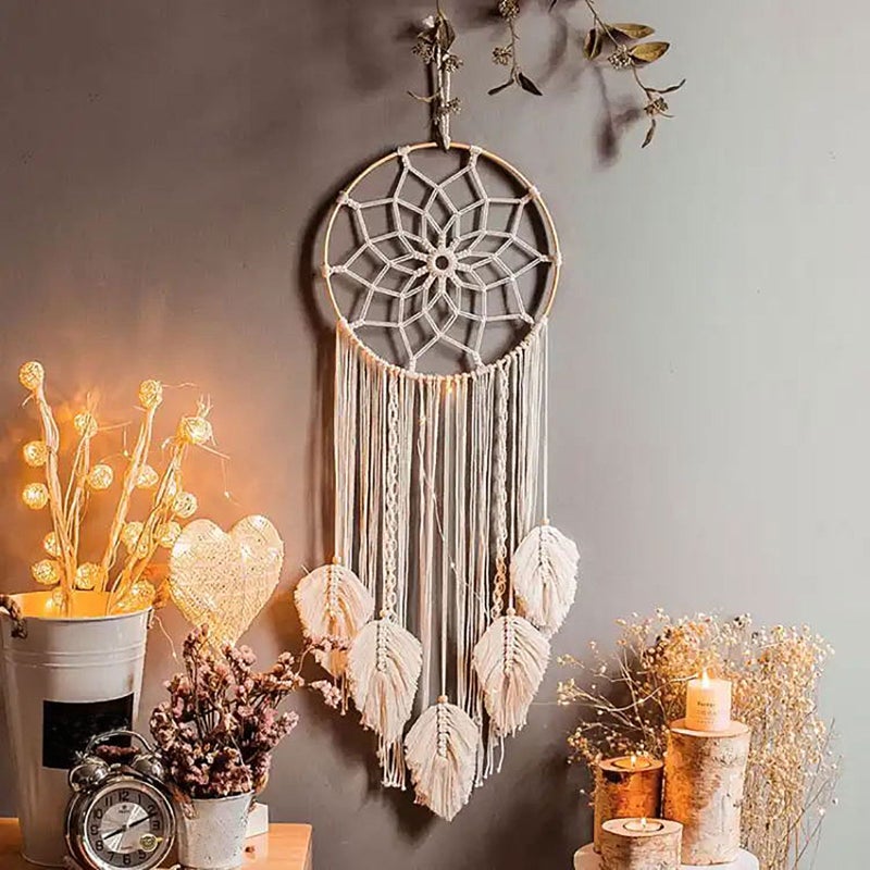 10 pcs Circle Frames Wreath Macrame DIY Wall Hanging Crafts - Image 2