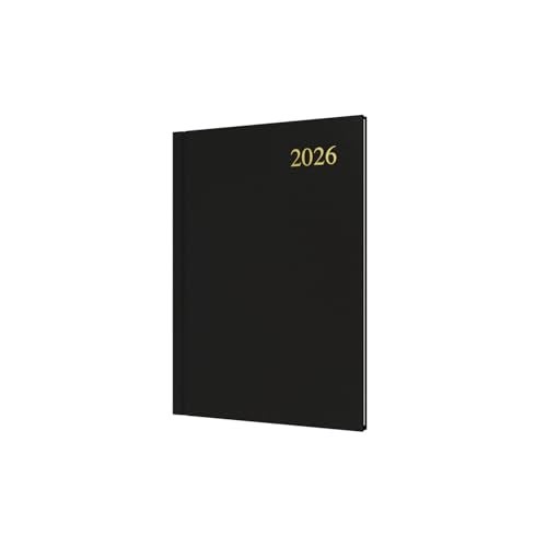 Collins Essential 2026 12 Month Calendar Year Planner WeekToView Diary A5 Hard Cover Black ESSA539926 - Image 1