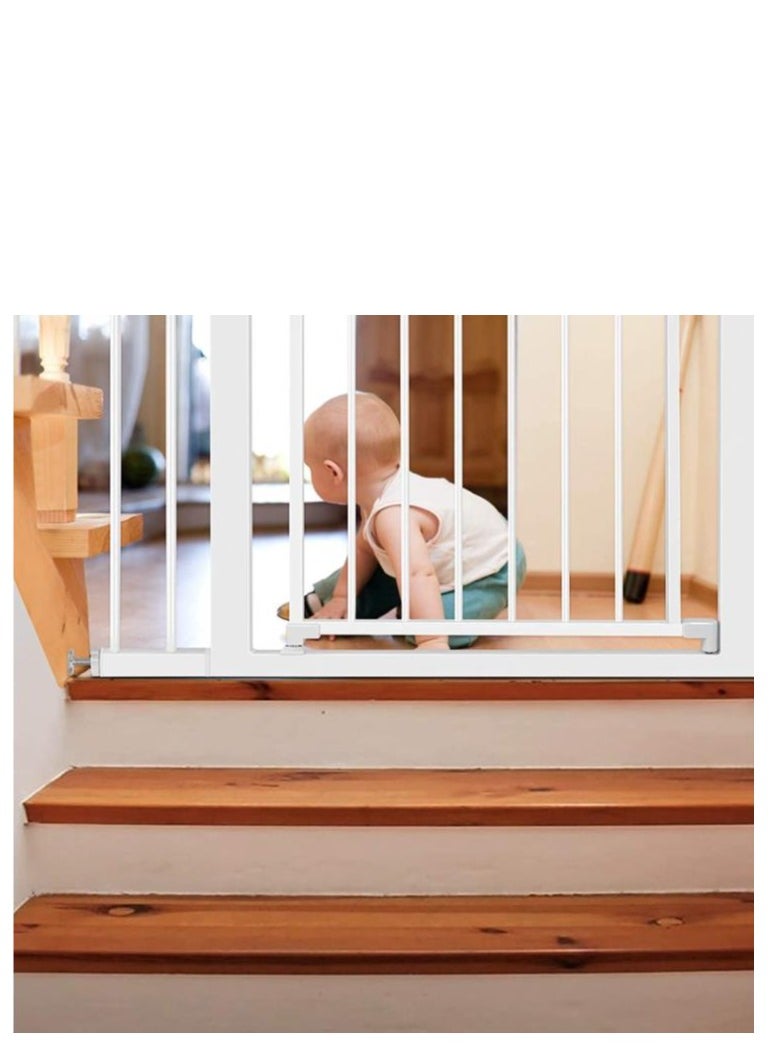 Golden Auto Close Safety Baby Gate, Extra Wide Child Gate 75-84cm + 30cm Extension Kit Maximum Suitable For 114cm, Baby Gates for Stairs & Doorways, Easy Install (Gate + 30cm Extension Kit)  - Image 4
