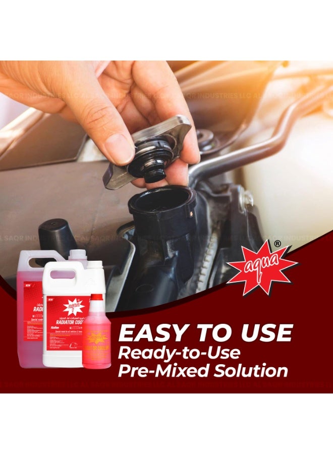 أكوا مبرد راديتر أكوا أحمر - 1 جالون – تركيبة مضادة للتجمد والصدأ طويلة الأمد - Image 5