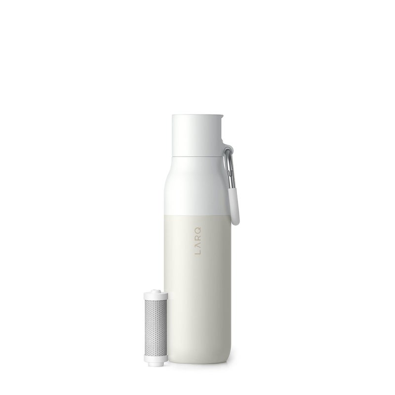 LARQ LARQ Bottle Filtered - Insulated Stainless Steel Water Bottle BPA Free with Nano Zero Technology and Long-Lasting Filters, Obsidian Black, 25oz  - Image 1