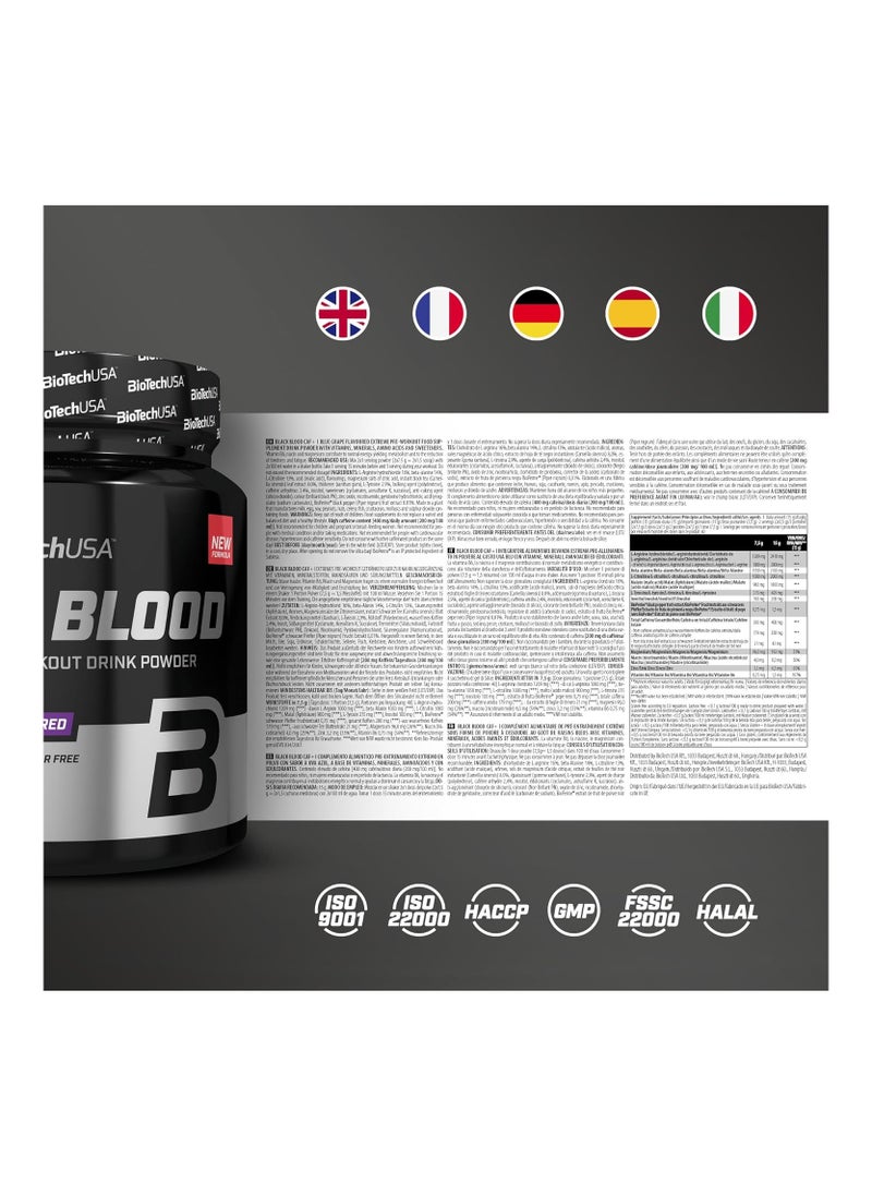 BioTechUSA - BioTechUSA Black Blood Extreme Pre-Workout SHOT Cola Flavor 300g - Image 1