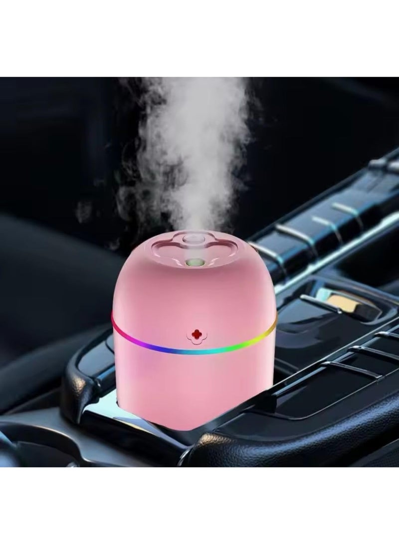 كيلا مرطب صغير، موزع زيوت عطرية محمول مع إضاءة ليلية، مثالي للمنزل والمكتب والسيارة وتنقية النباتات، 220 مل مع إضاءة ليلية LED ممتازة (أبيض) - Image 2