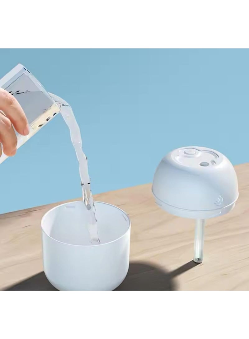 كيلا مرطب صغير، موزع زيوت عطرية محمول مع إضاءة ليلية، مثالي للمنزل والمكتب والسيارة وتنقية النباتات، 220 مل مع إضاءة ليلية LED ممتازة (أبيض) - Image 5