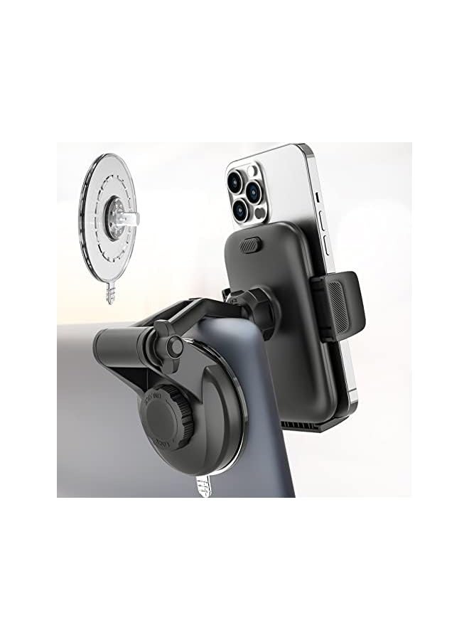Green Tiger Tesla Phone Mount for Model 3 Model Y, [Bumpy Roads Friendly] Car Dashboard Cell Phone Holder with Strong Suction Cup, 360° Hands Free Tesla Cradle for iPhone 14 13 12 11 Pro Max All Smartphone - Image 1