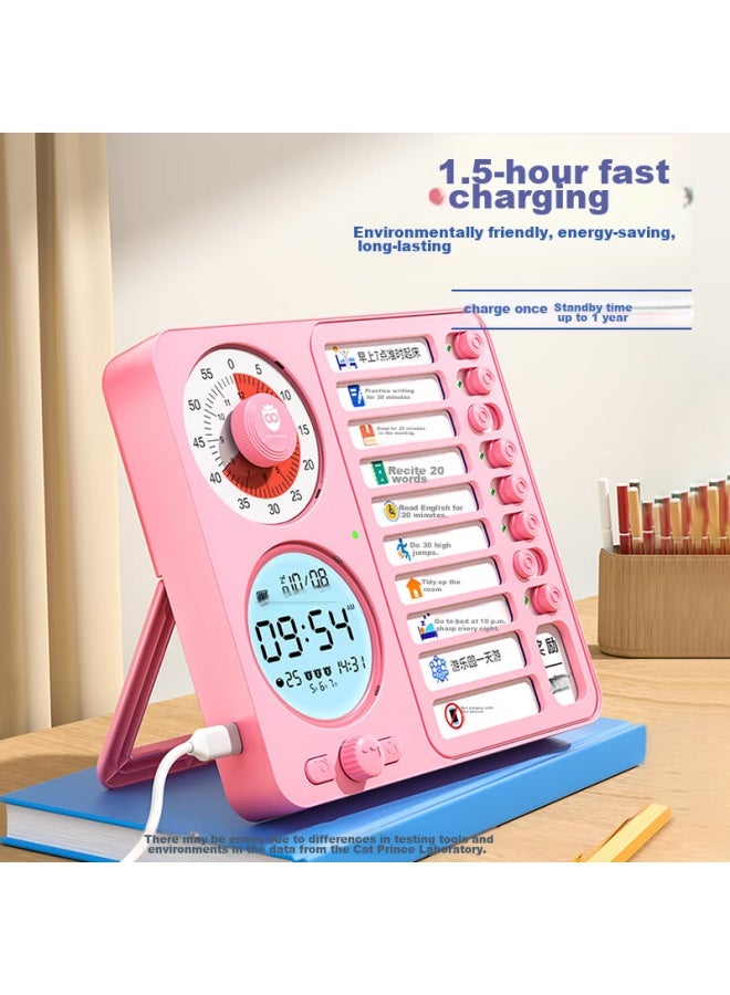 Cat Prince Maotaizi Time Management Visual Timer, Learning Children's Alarm Clock, Student-specific Wake-up Device, Timer, Electronic Clock, Countdown Timer, Reminder - Image 3