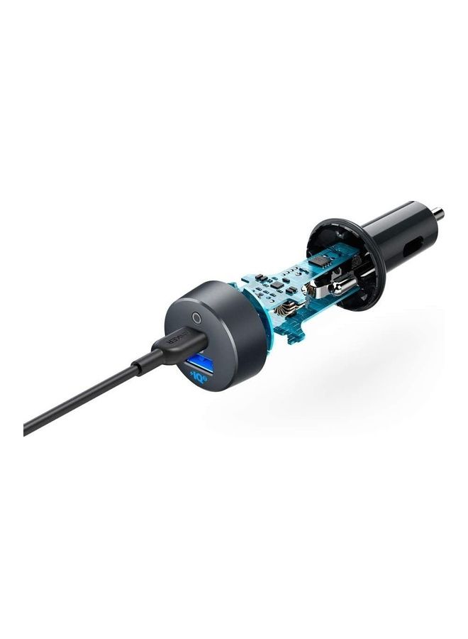 Anker USB C Car Charger, 33W PowerDrive PD＋ 2 Car Adapter with 1 18W PD Port for iPad, iPhone XS/Max/XR/X/8, and 1 15W Fast Charge Port for Samsung S10/S9/S8 - Image 3