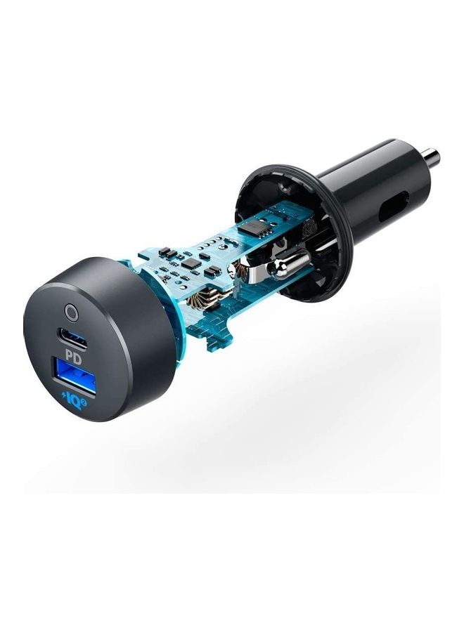 Anker USB C Car Charger, 33W PowerDrive PD＋ 2 Car Adapter with 1 18W PD Port for iPad, iPhone XS/Max/XR/X/8, and 1 15W Fast Charge Port for Samsung S10/S9/S8 - Image 2