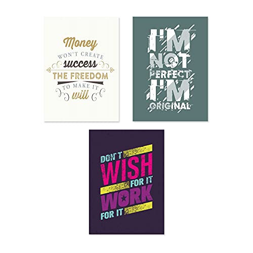 PAPER PLANE DESIGN Quote and Motivational Poster Set of 10 (Size 45 x 30 cm) d71 - Image 3