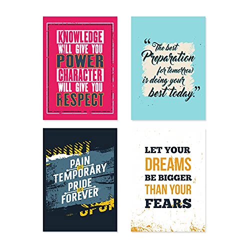 PAPER PLANE DESIGN Quote and Motivational Poster Set of 10 (Size 45 x 30 cm) d71 - Image 2