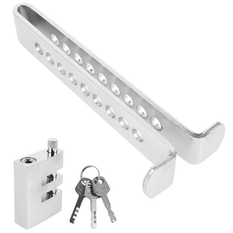 Adjustable Telescopic Clutch Pedal Lock And Anti Theft Brake Pedal Lock With 3 Keys For Vehicle Theft Prevention Compatible With Cars And Trucks - Image 2