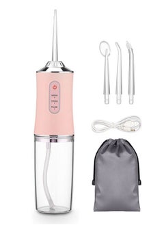 Syarme Water Flosser Teeth Picks, Portable Oral Irrigator for Teeth with 4 Nozzles, Powerful and Rechargeable Water Flosser for Teeth, IPX6 Waterproof Water Dental Picks for Cleaning for Travel Home  - Image 1